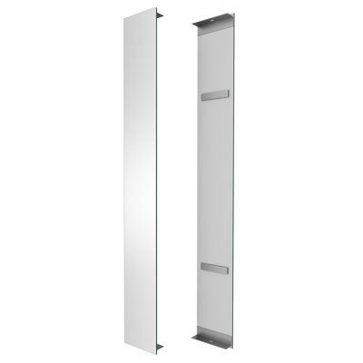 2-Piece Side Mirror Panel Set for Compatible Surface-Mounted Medicine Cabinets, Cabinet Not Included