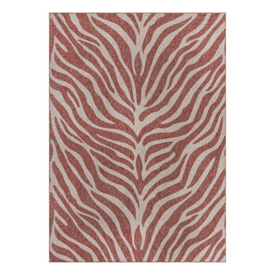 Tapis rouille intérieur / extérieur rouge rouille Tsavo