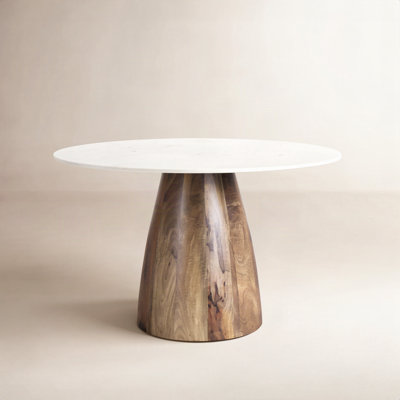 Mellonia Round Genuine Marble Dining Table