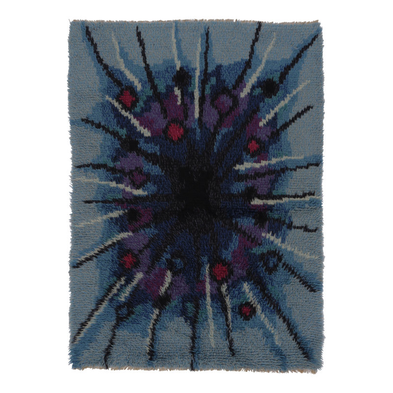 Scandinavian One-of-a-Kind 4'7x6'6 Hand Knotted Area Rug