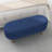Ottoman Oval Storage Bench,Rubber Wood Legs,BLUE(43.5"X16"X16")-1571833160