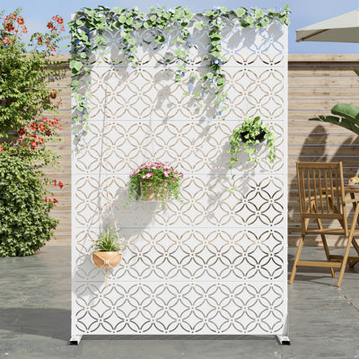Metal Outdoor Garden Privacy Screen Fence Panel by Dovelina
