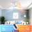 Scottsville 52 Inch Modern Ceiling Fans with Light and Remote-94482046