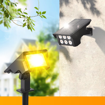 Solar Powered Integrated LED Pathway Light Kit (Set of 4)