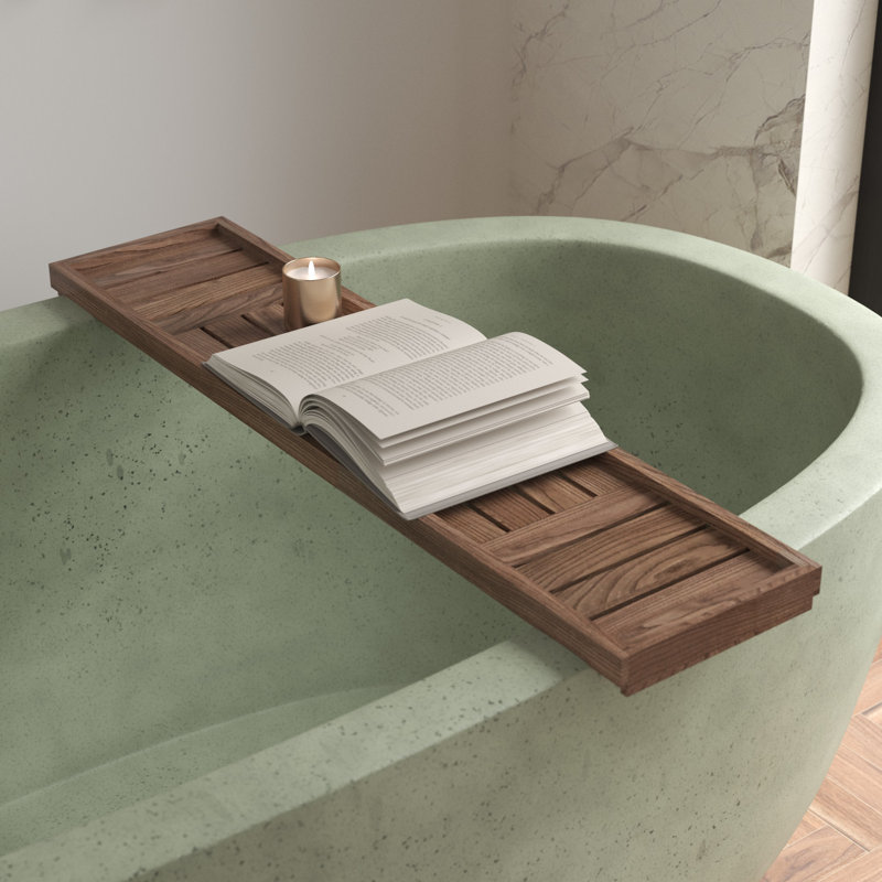 Plateau pour baignoire en bois récupéré Sonoma, Chêne Cask