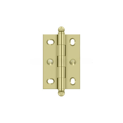 Deltana CHA2517U3-UNL 2-1/2" x 1-3/4" Adjustable W/ Ball Tips in Unlacquered Brass Pair