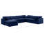 Ensemble modulaire de coin en velours 7 pièces Itala-94482570