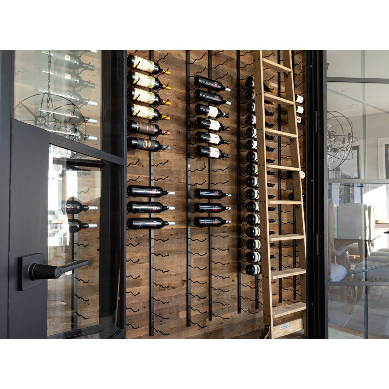 Rebrilliant Indurial Wall Mounted Wine Bottle Rack