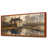 Toile avec cadre flottant brun