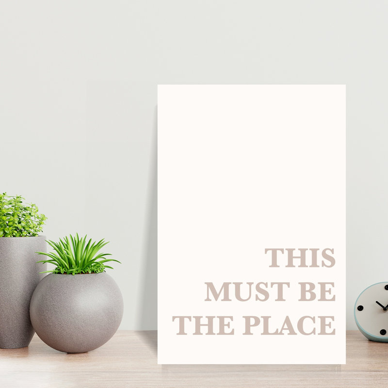 This Must Be The Place Modern Serene Abstract Architecture Wall Art Print, 45.72cm H x 30.48cm W