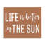 «Life Better» en toile brun soleil, design par lettré et doublé-752137955