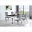 Chaises d'appoint grises rembourrées (ensemble de 4)-136610342