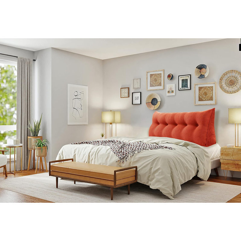 Machine Woven Pillow Case, 50cm H x 160cm W, Orange