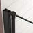 Armani 34" W x 72" H Frameless Pivot Shower Door with 1/4" Clear Tempered Glass