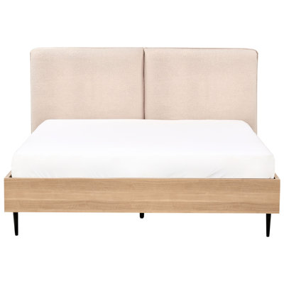Bed Boucle LIMANTON 200 cm Beige