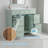 Zorindale 36" Green Bathroom Vanity, Ceramic Top, Solid Wood Frame-1507344127