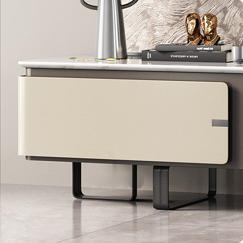 Meuble télé avec rangement italien, H 18,11 po x L 86,61 po x l 16,54 po