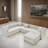 3 - Piece Velvet Sectional-1983353532