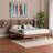 Baxton Studio Elvina Mid-Century Transitional Ash Walnut Wood King Size Platform Bed With Built-In Shelves-106679586