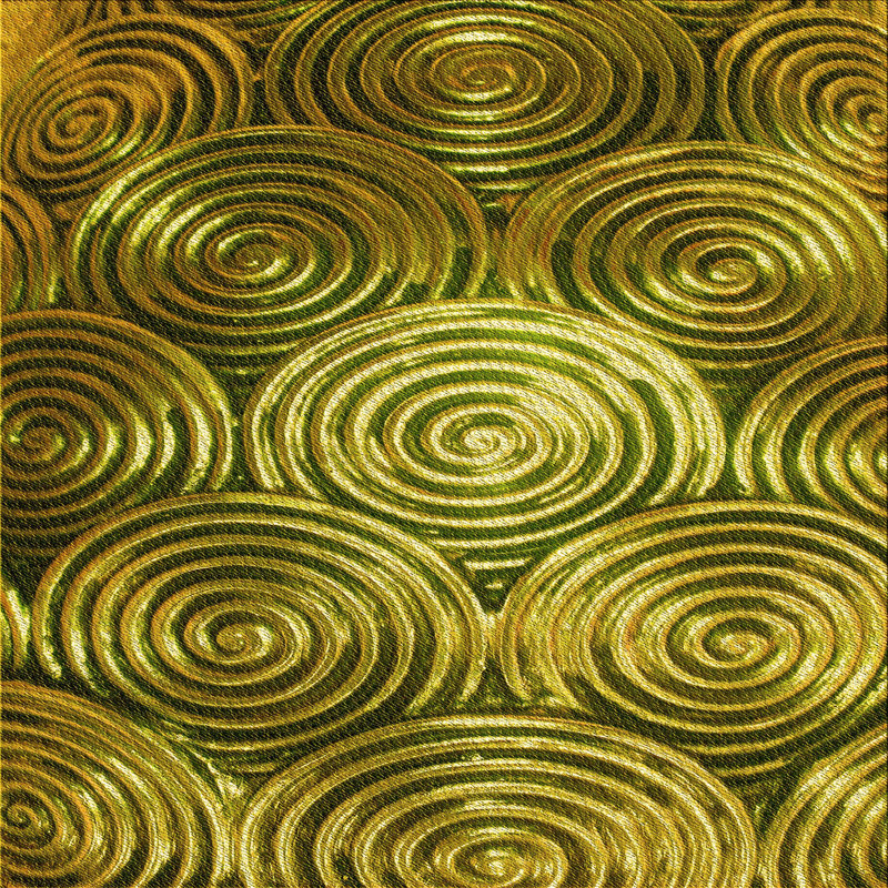 Geometric Indoor Rug, Square 4'