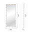 Miroir à cadre festonné en pierre naturelle 35 po x 79 po Deniz