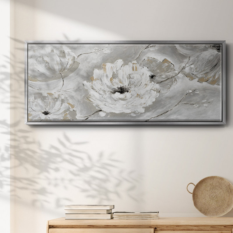 Darrah Sun Garden- Framed Canvas, 12" H x 30" W