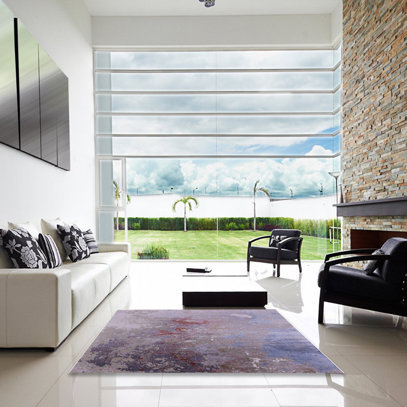 Abstract Indoor Rug, Square 8'