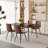 39.4" To 70.8" Extendable Removable Leaf Dining Table With 6 Chairs, Dining Kitchen Table Sets-2021992790