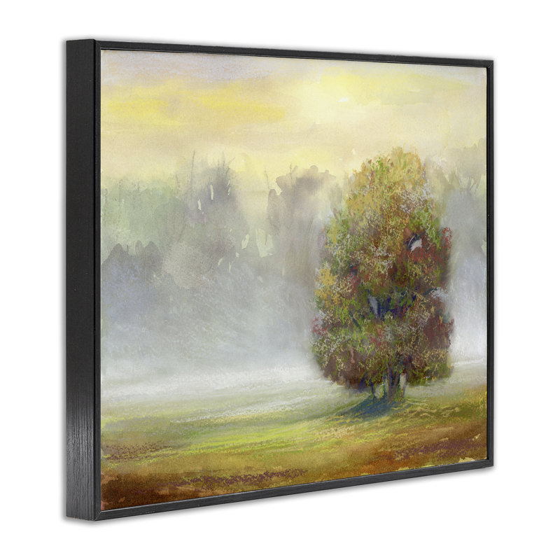 «Dry Brush Tree in Nature», estampe numérique, design par Ashley Davis, H 11 po x l 14 po, Giclée encadrée noir minuit