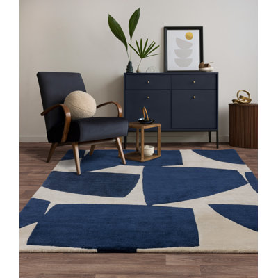 Mishele Hand Tufted Recycled P.E.T Blue Rug