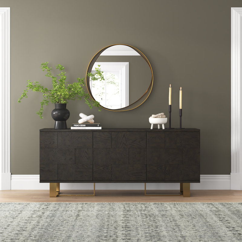 Murcia 79'' Solid Wood Sideboard - Brown