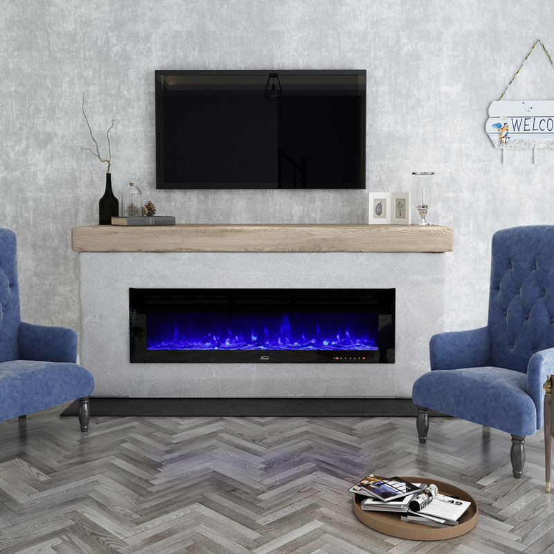 Foyer électrique mural Barnsdale Basics, H 17 po x l 60 po x P 4,1 po