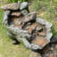Fontaine d'extérieur Riverstone Cascade avec lumière DEL, débit réglable et pompe électrique
