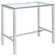Julessa Glass Top Metal Base Dining Table