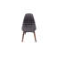 Chaise d'appoint rembourrée anthracite Halewood