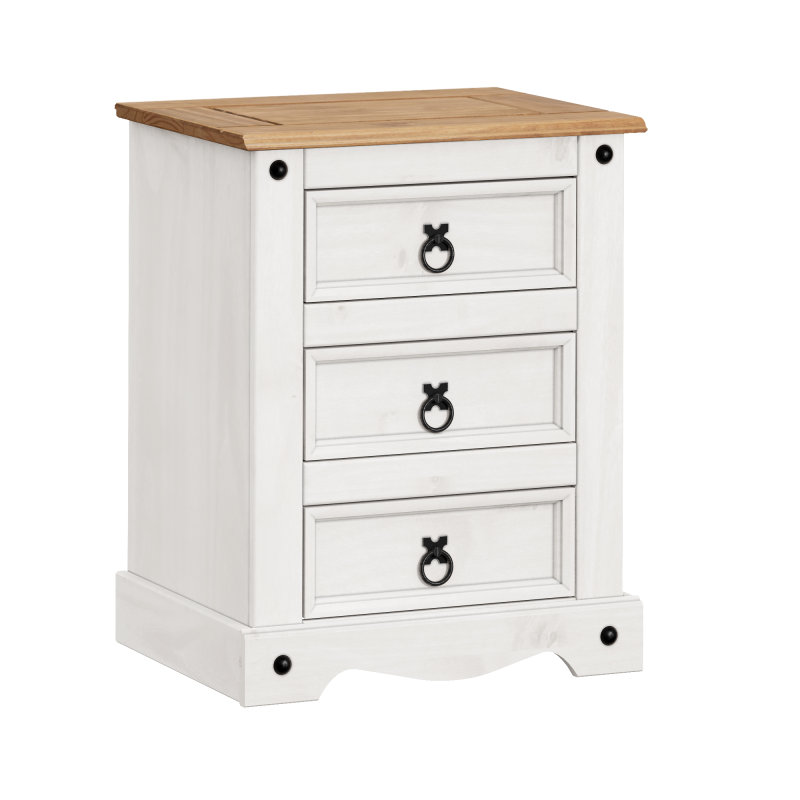 Ariee 53cm W Solid Wood Bedside Table