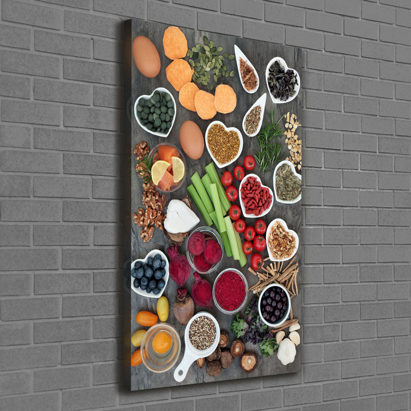 Blythe Healthy Food - Wrapped Canvas Print