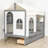 House Bed, Built-In Storage Drawers, Wood, Tent Canopy Roof, Modern Farmhouse, Kids Bedroom-1777860066-1762109053