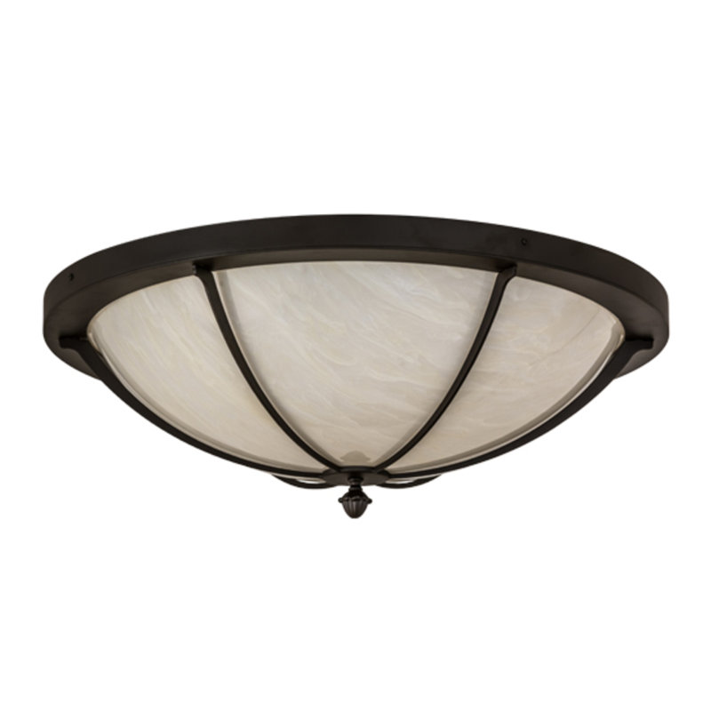 Dominga 6 - Light Flush Mount, Oil Rubbed Bronze, 12" H x 30" W x 30" D