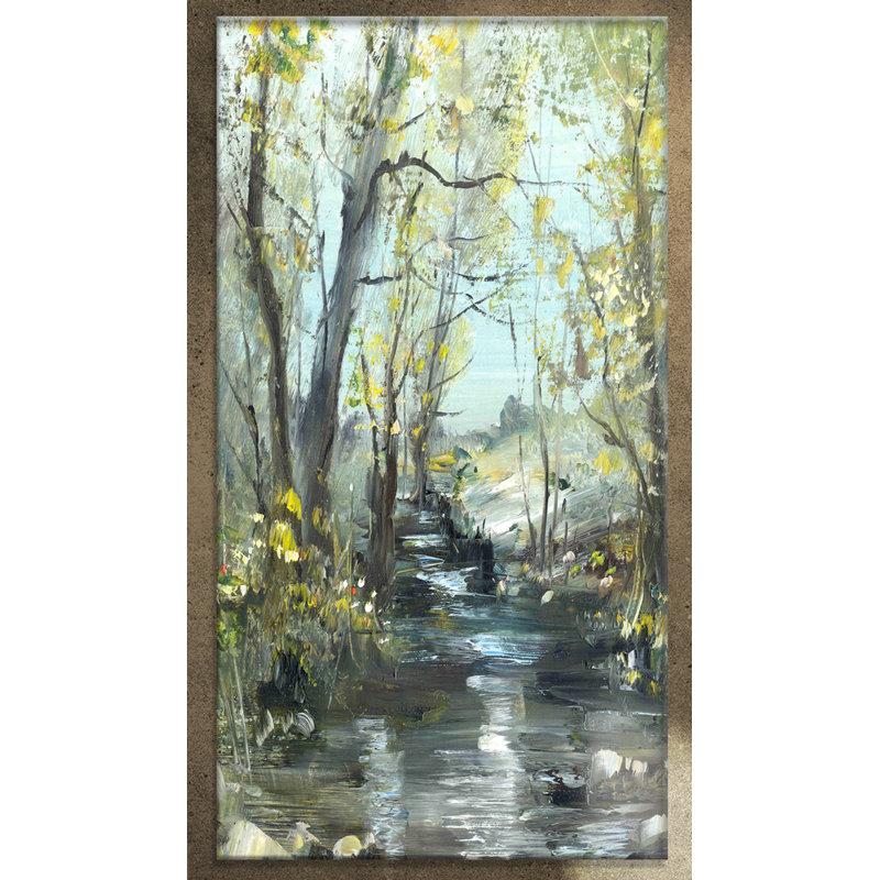 « creek », reproduction sur toile tendue, H 32 po x l 16 po x P 1 po
