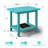 5-piece Hdpe Plastic Adirondack Chair Set With Side Table & Ottomans – All-weather Outdoor Patio Conversation Set-301960503