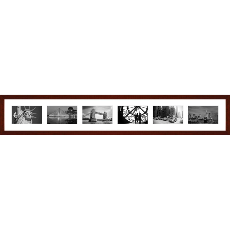 Laraven Wood Picture Frame with Mat, White