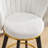 Counter Height Bar Stools Set Of 2, 360° Swivel Upholstered Barstools With Backs And Metal Legs, 26" H Seat Height, Velvet Fabric,Goldy Footrest-1814312696