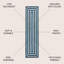 Tapis bleu marine / ivoire Isibeal-1621524162