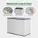 4.3 x 2.5 ft Horizontal Resin Tool Shed, Waterproof Outdoor Storage Cabinet with Metal Shelf and Floor