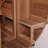 4-6 Person Outdoor Red Cedar Barrel Sauna With Porch, 6kw Heater And Tempered Glass Door