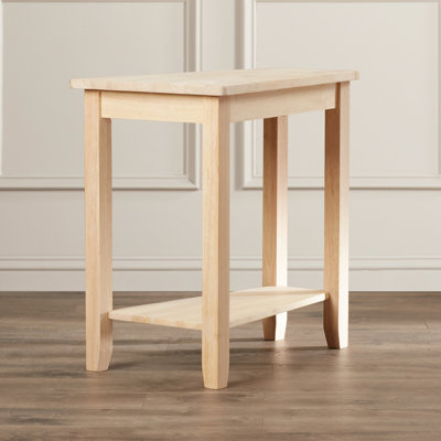 Attar Solid Wood Wedge End Table