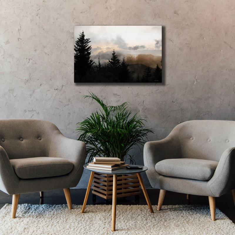 «Mountain Layers 2» par Lori Deiter, art mural sur toile, H 26 po x l 40 po