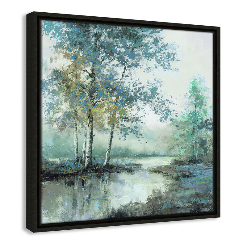 Spring's Grace II - Square Version Print par T.C. Chiu, Espresso, H 17,5 po x l 17,5 po