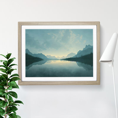 Mountain Lake Reflection Vol.3 - Framed Print